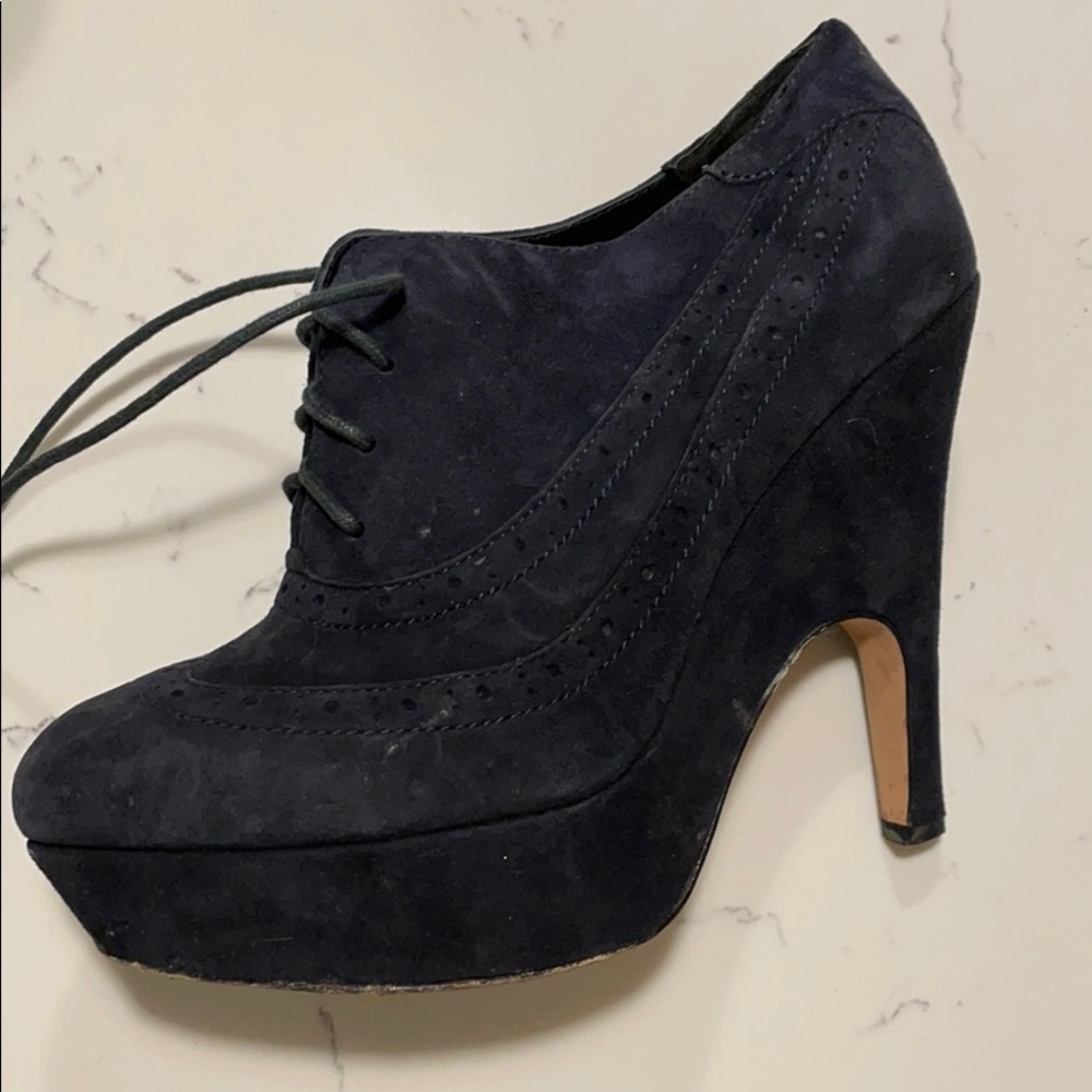 Navy Dolce Vita Harrison Oxford Wedges